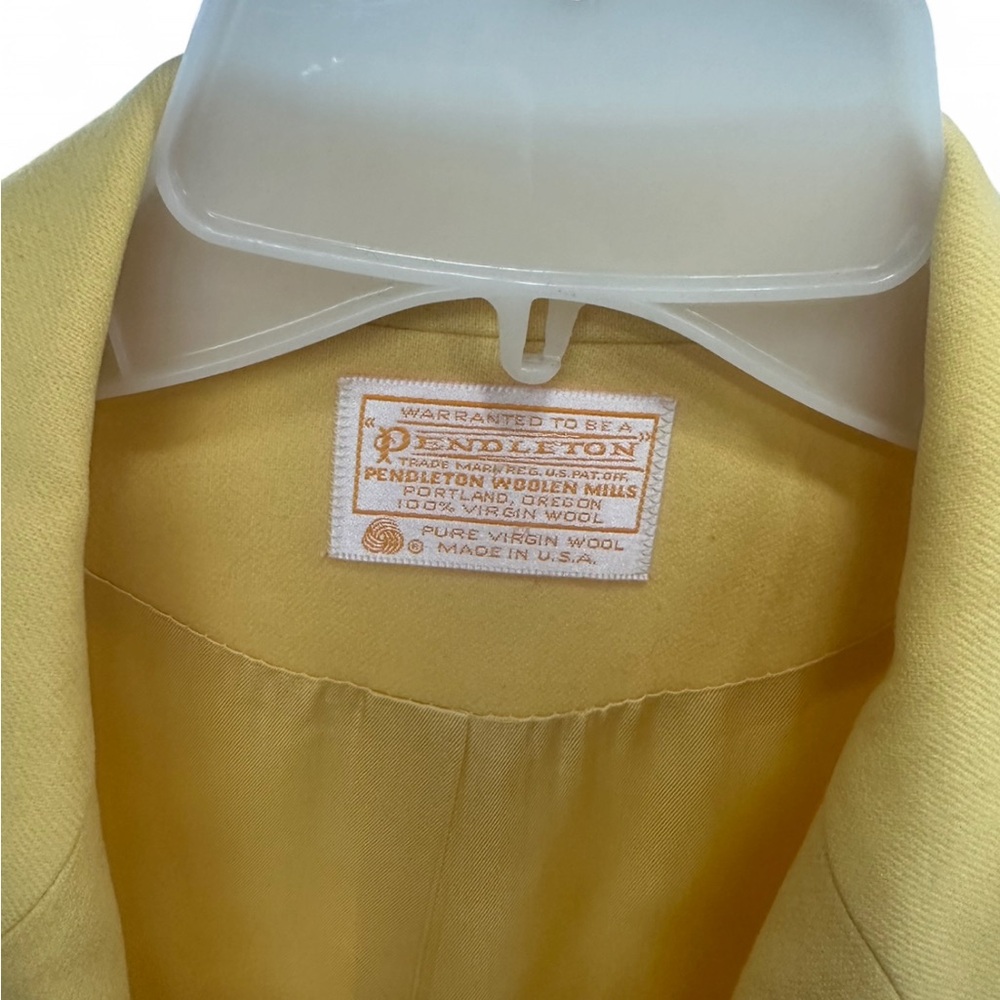 Pendleton Yellow Tailored Blazer Jacket - image 2